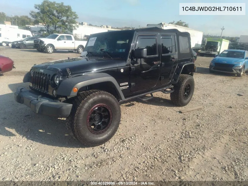 2017 Jeep Wrangler Unlimited Sport 4X4 VIN: 1C4BJWDG2HL710611 Lot: 40329896