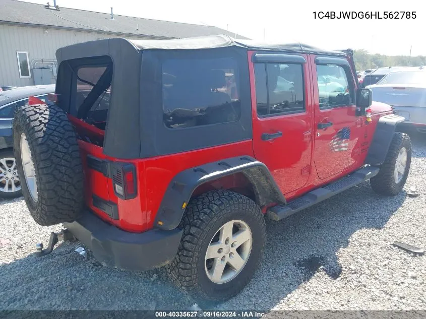 1C4BJWDG6HL562785 2017 Jeep Wrangler Unlimited Sport