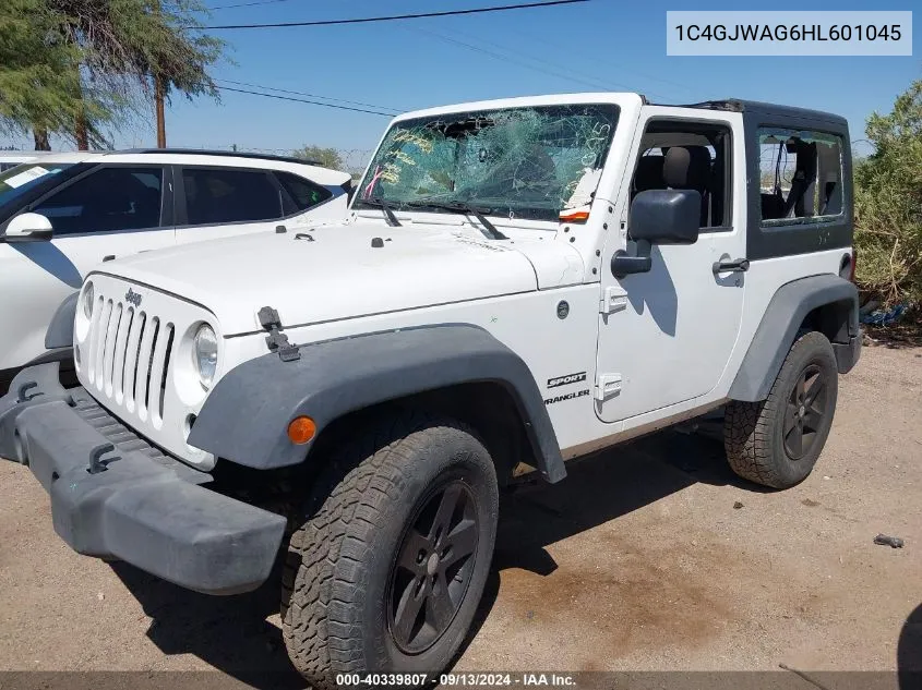 2017 Jeep Wrangler Sport VIN: 1C4GJWAG6HL601045 Lot: 40339807