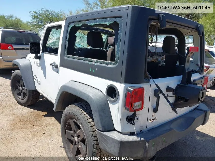 2017 Jeep Wrangler Sport VIN: 1C4GJWAG6HL601045 Lot: 40339807