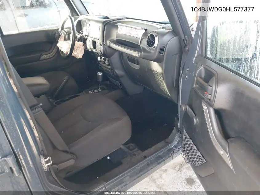 1C4BJWDG0HL577377 2017 Jeep Wrangler Unlimited Sport 4X4