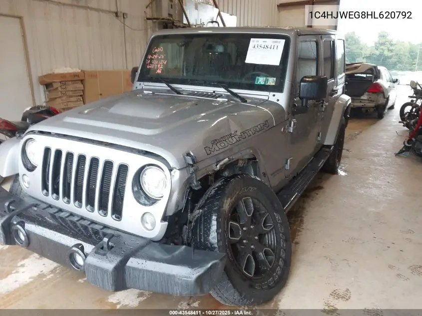 1C4HJWEG8HL620792 2017 Jeep Wrangler Unlimited Smoky Mountain 4X4