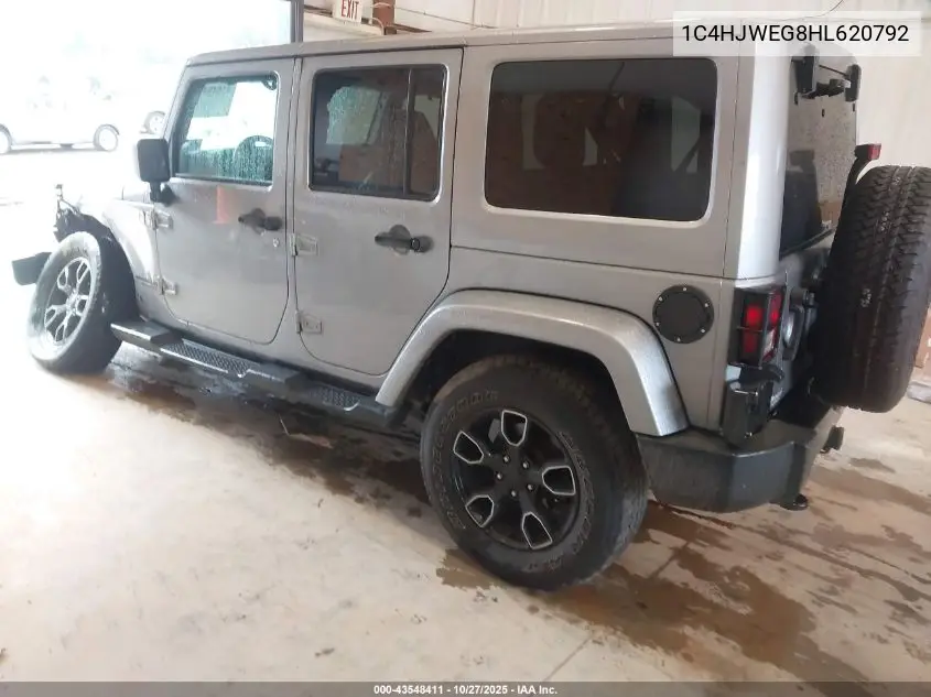 1C4HJWEG8HL620792 2017 Jeep Wrangler Unlimited Smoky Mountain 4X4