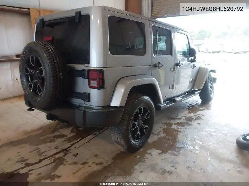 1C4HJWEG8HL620792 2017 Jeep Wrangler Unlimited Smoky Mountain 4X4