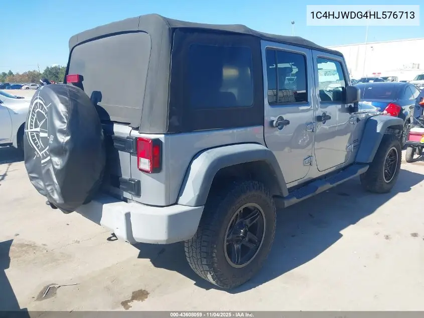 1C4HJWDG4HL576713 2017 Jeep Wrangler Unlimited Sport 4X4