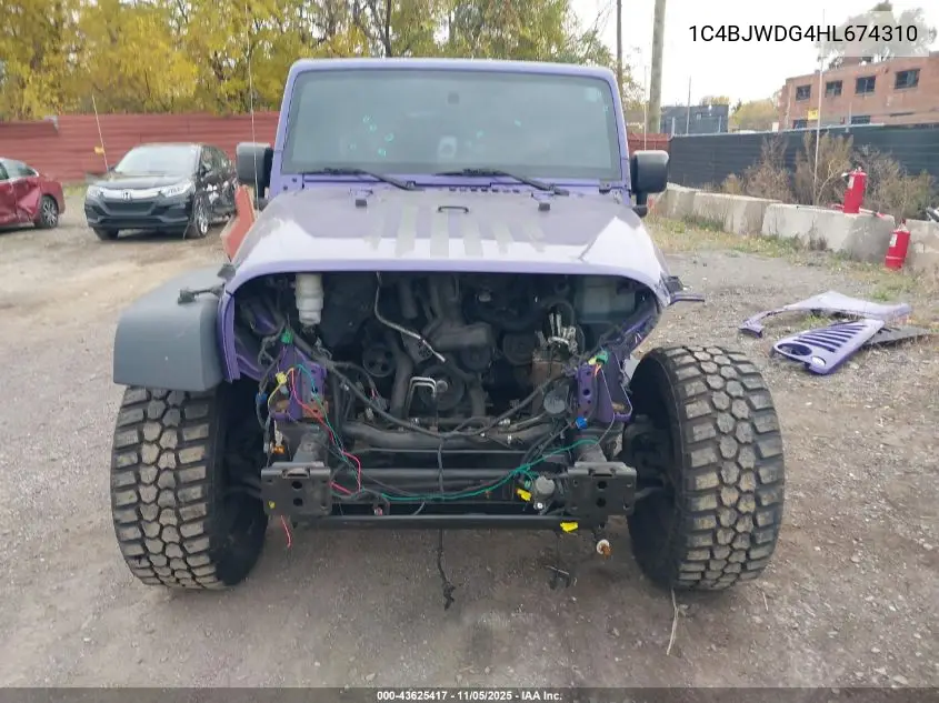 1C4BJWDG4HL674310 2017 Jeep Wrangler Unlimited Sport 4X4