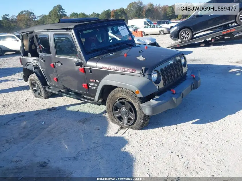 1C4BJWDG9HL589477 2017 Jeep Wrangler Unlimited Sport 4X4