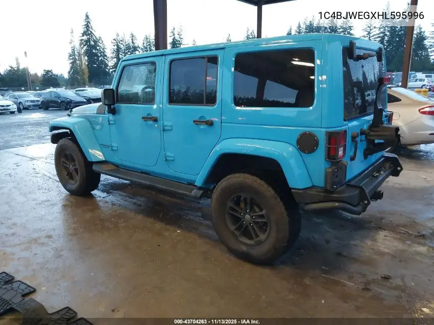 1C4BJWEGXHL595996 2017 Jeep Wrangler Unlimited Sahara