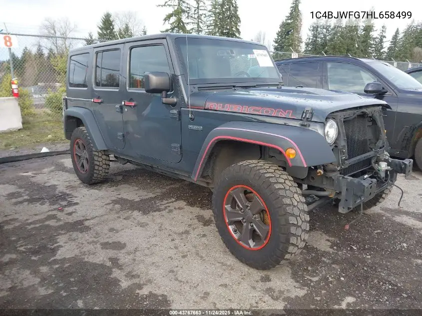 1C4BJWFG7HL658499 2017 Jeep Wrangler Unlimited Rubicon Recon 4X4