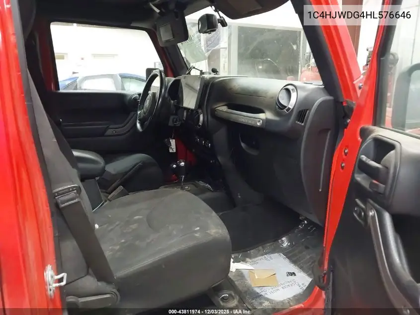 1C4HJWDG4HL576646 2017 Jeep Wrangler Unlimited Sport 4X4