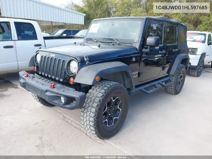 1C4BJWDG1HL597685 2017 Jeep Wrangler Unlimited Sport 4X4