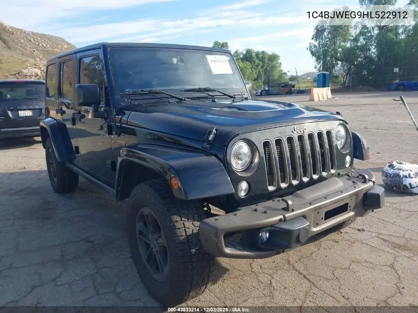 1C4BJWEG9HL522912 2017 Jeep Wrangler Unlimited 75Th Anniversary Edition 4X4