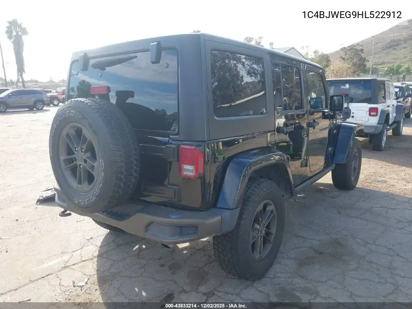 1C4BJWEG9HL522912 2017 Jeep Wrangler Unlimited 75Th Anniversary Edition 4X4
