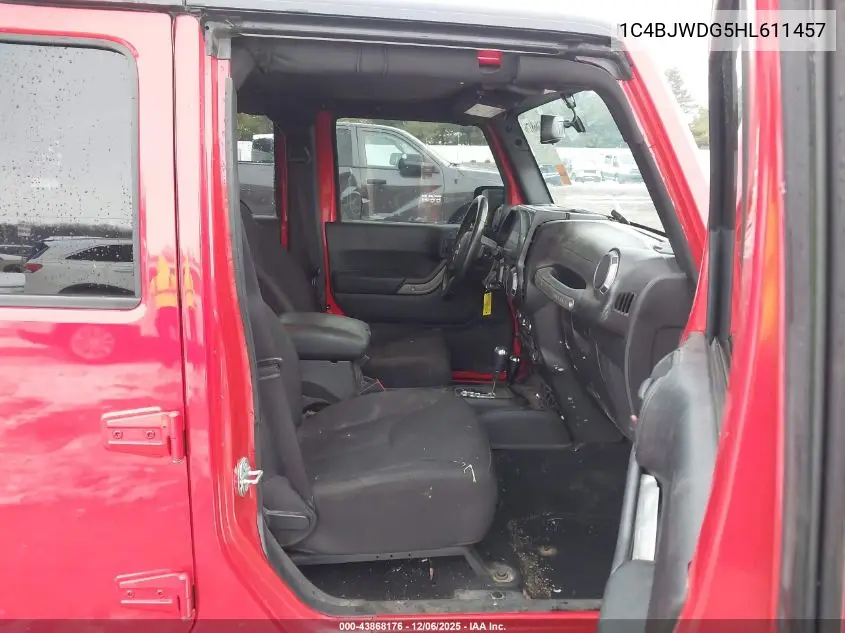 1C4BJWDG5HL611457 2017 Jeep Wrangler Unlimited Sport 4X4