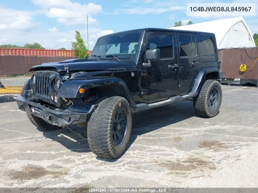 1C4BJWEG8JL845967 2018 Jeep Wrangler Jk Unlimited Sahara