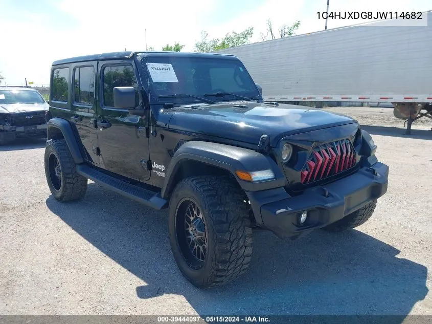 1C4HJXDG8JW114682 2018 Jeep Wrangler Unlimited Sport S 4X4