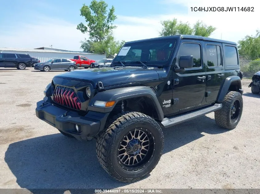 2018 Jeep Wrangler Unlimited Sport S 4X4 VIN: 1C4HJXDG8JW114682 Lot: 39444097