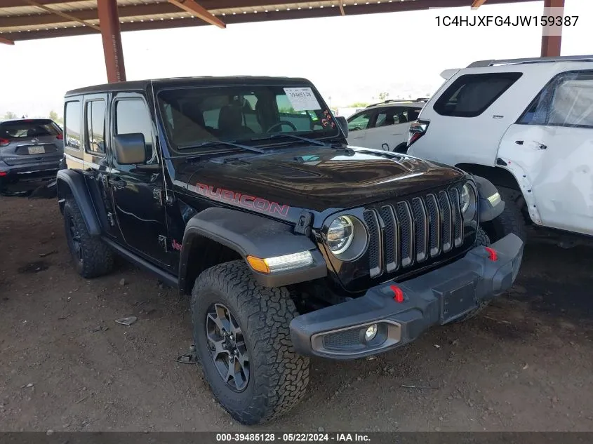 1C4HJXFG4JW159387 2018 Jeep Wrangler Unlimited Rubicon