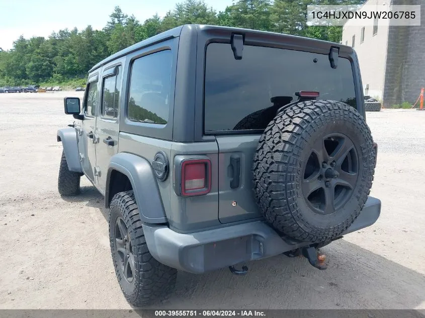 1C4HJXDN9JW206785 2018 Jeep Wrangler Unlimited Sport S 4X4