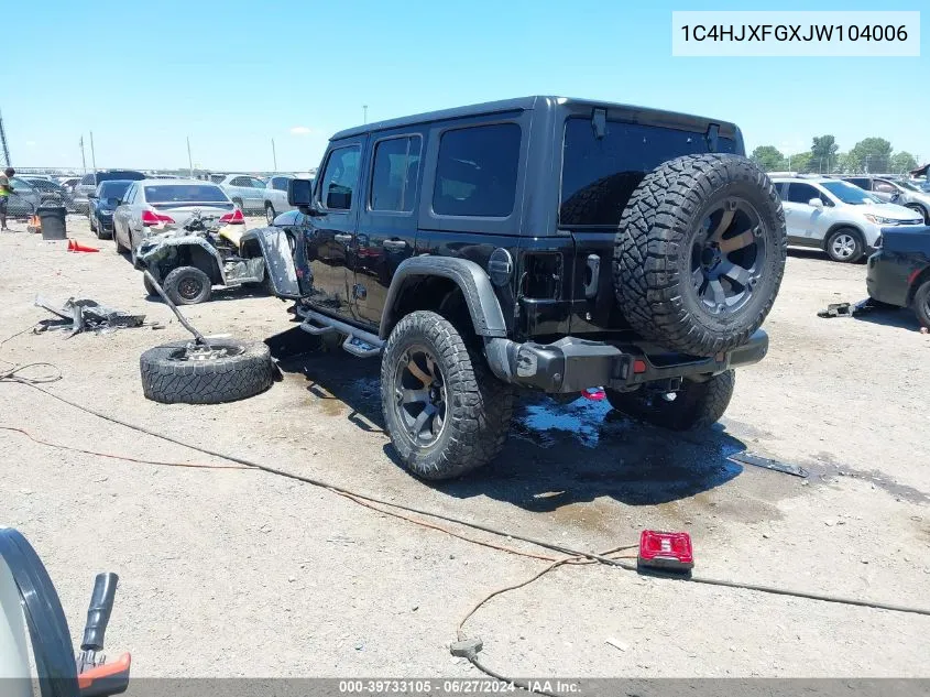 1C4HJXFGXJW104006 2018 Jeep Wrangler Unlimited Rubicon 4X4