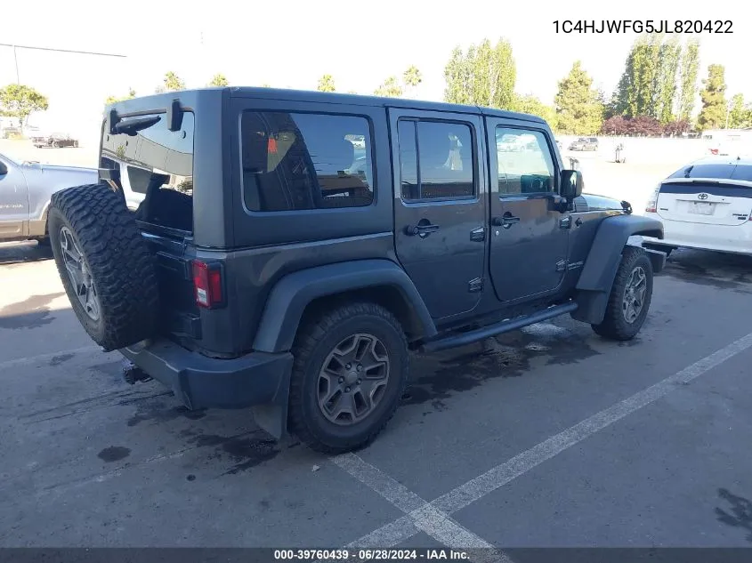 1C4HJWFG5JL820422 2018 Jeep Wrangler Jk Unlimited Rubicon 4X4