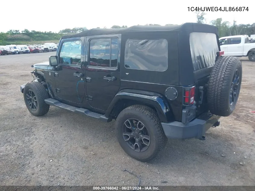 1C4HJWEG4JL866874 2018 Jeep Wrangler Jk Unlimited Altitude 4X4