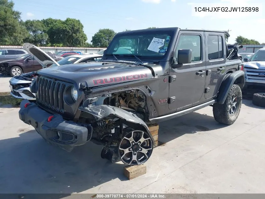 1C4HJXFG2JW125898 2018 Jeep Wrangler Unlimited Rubicon 4X4