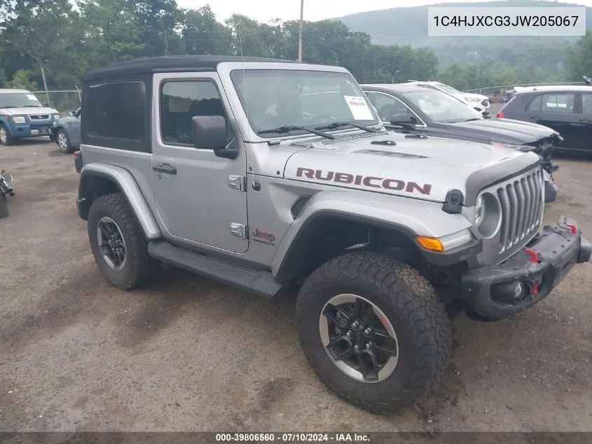 2018 Jeep Wrangler Rubicon 4X4 VIN: 1C4HJXCG3JW205067 Lot: 39806560