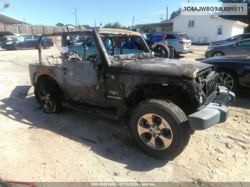 1C4AJWBG9JL889511 2018 Jeep Wrangler Sahara