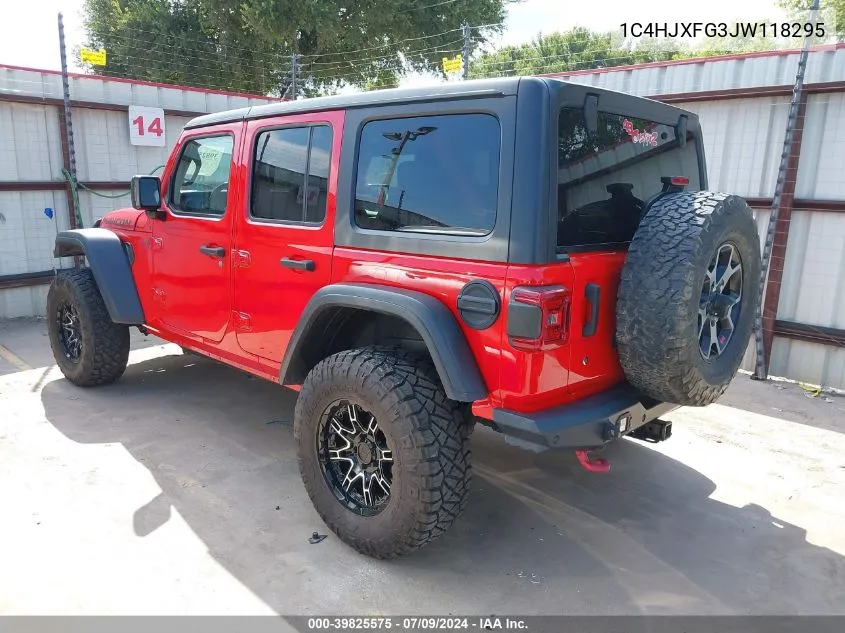 1C4HJXFG3JW118295 2018 Jeep Wrangler Unlimited Rubicon 4X4