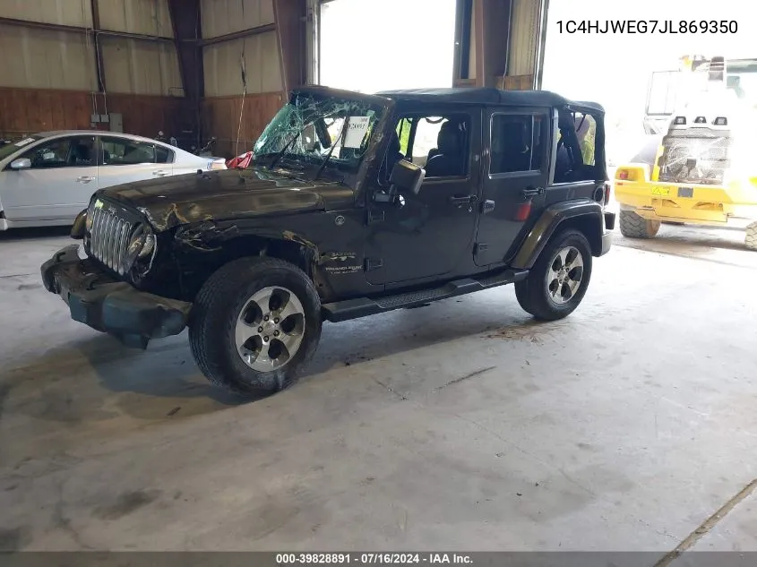 1C4HJWEG7JL869350 2018 Jeep Wrangler Jk Unlimited Sahara 4X4