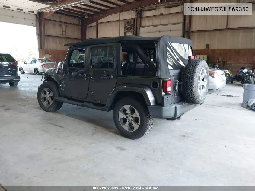 1C4HJWEG7JL869350 2018 Jeep Wrangler Jk Unlimited Sahara 4X4