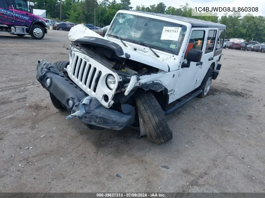 1C4BJWDG8JL860308 2018 Jeep Wrangler Jk Unlimited Sport S 4X4