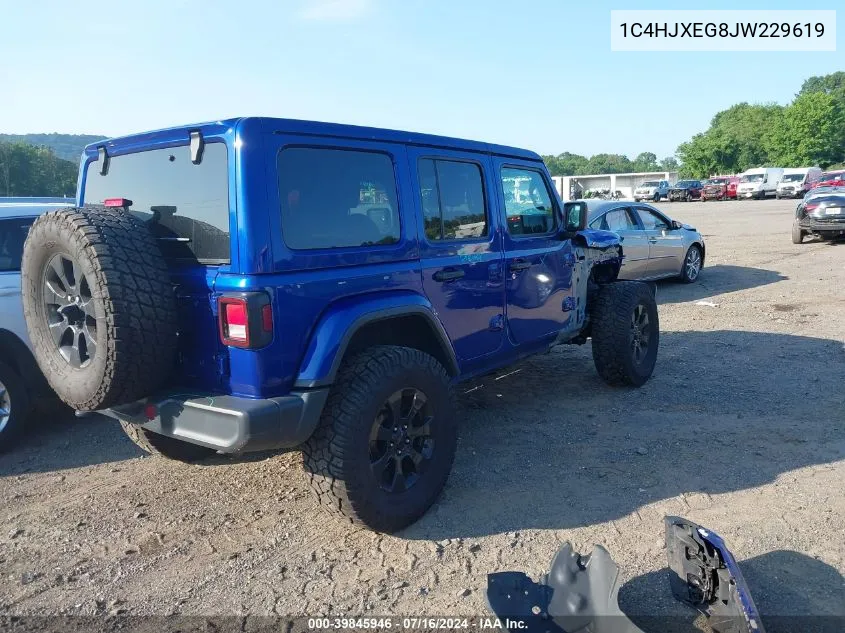 1C4HJXEG8JW229619 2018 Jeep Wrangler Unlimited Sahara 4X4