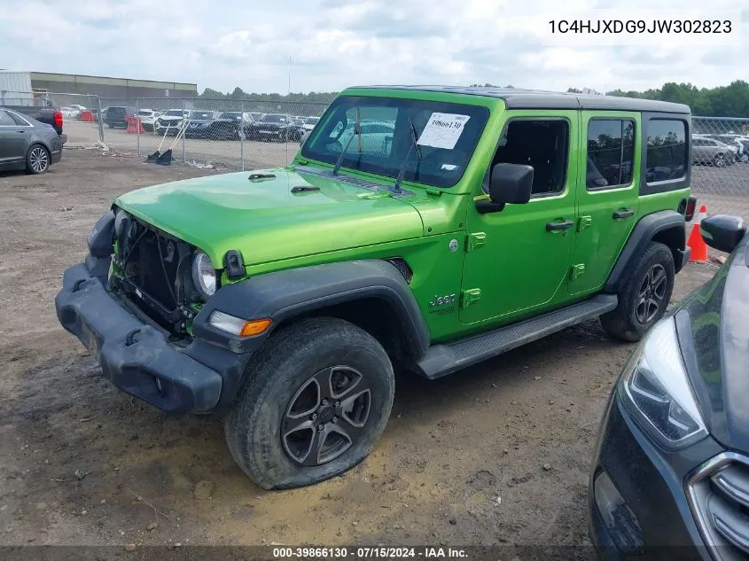 2018 Jeep Wrangler Unlimited Sport S 4X4 VIN: 1C4HJXDG9JW302823 Lot: 39866130