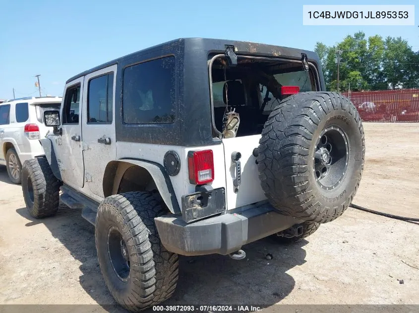 2018 Jeep Wrangler Jk Unlimited Sport S 4X4 VIN: 1C4BJWDG1JL895353 Lot: 39872093