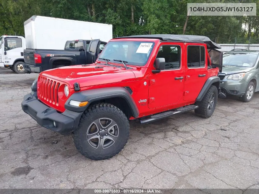 1C4HJXDG5JW163127 2018 Jeep Wrangler Unlimited Sport S 4X4