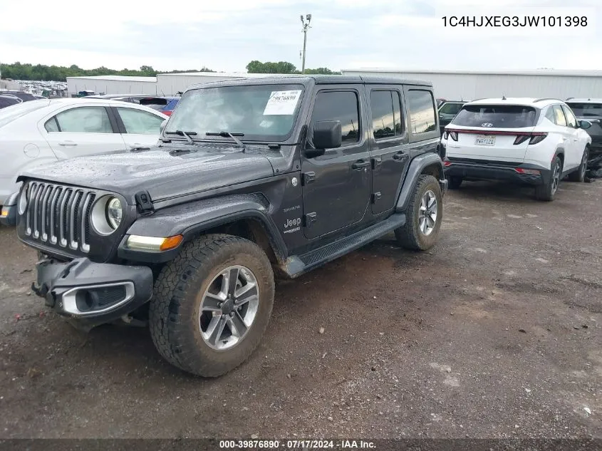 1C4HJXEG3JW101398 2018 Jeep Wrangler Unlimited Sahara