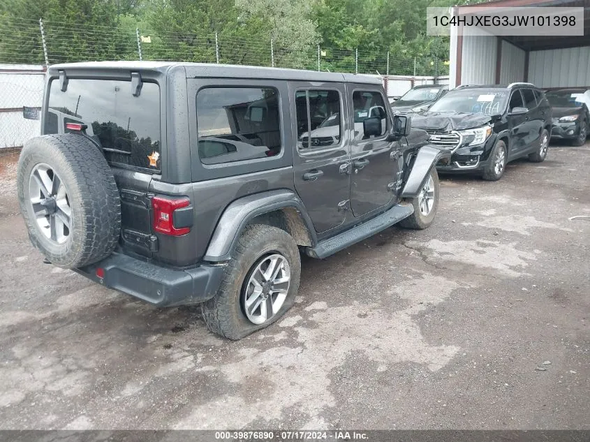 1C4HJXEG3JW101398 2018 Jeep Wrangler Unlimited Sahara