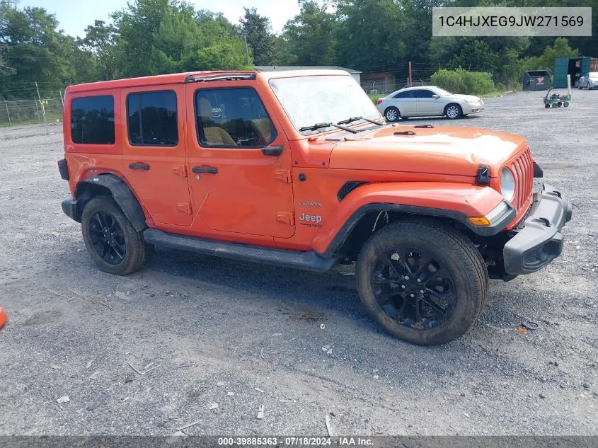 2018 Jeep Wrangler Unlimited Sahara 4X4 VIN: 1C4HJXEG9JW271569 Lot: 39885363