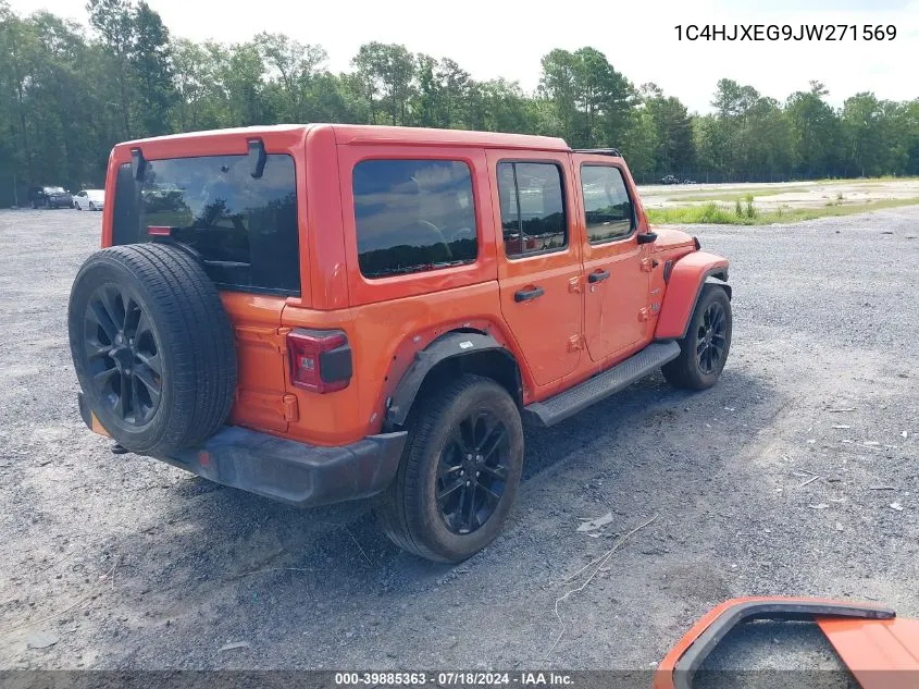 1C4HJXEG9JW271569 2018 Jeep Wrangler Unlimited Sahara 4X4