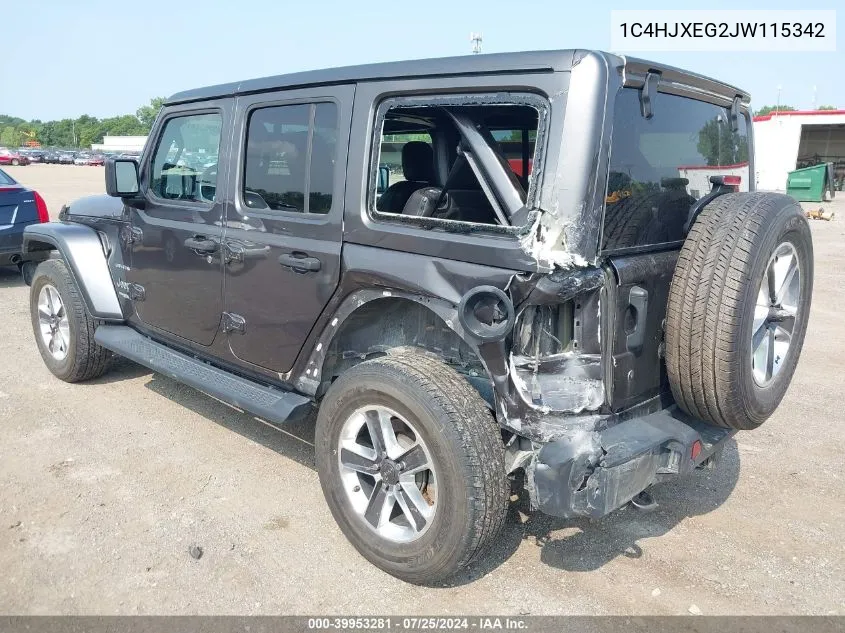 1C4HJXEG2JW115342 2018 Jeep Wrangler Unlimited Sahara