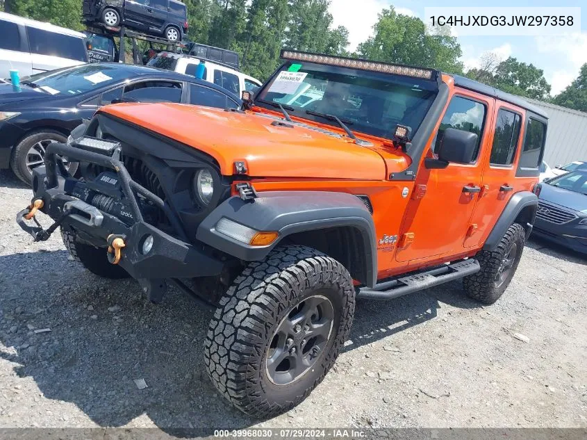 1C4HJXDG3JW297358 2018 Jeep Wrangler Unlimited Sport S 4X4