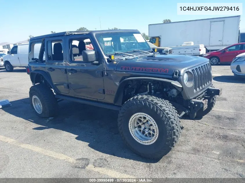 1C4HJXFG4JW279416 2018 Jeep Wrangler Unlimited Rubicon 4X4