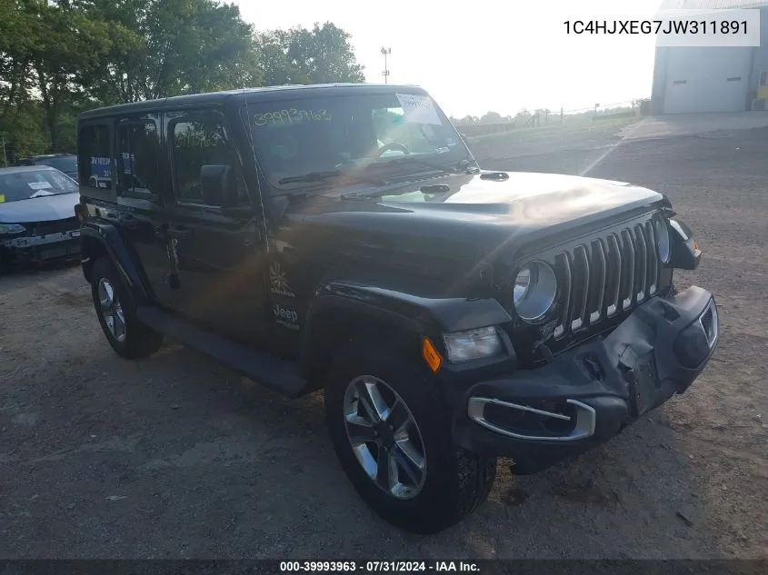 1C4HJXEG7JW311891 2018 Jeep Wrangler Unlimited Sahara