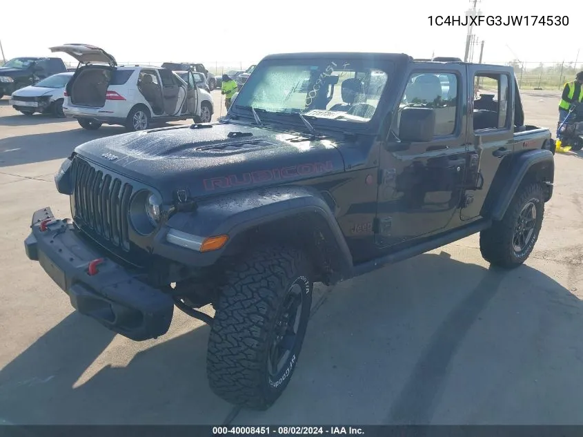 1C4HJXFG3JW174530 2018 Jeep Wrangler Unlimited Rubicon 4X4