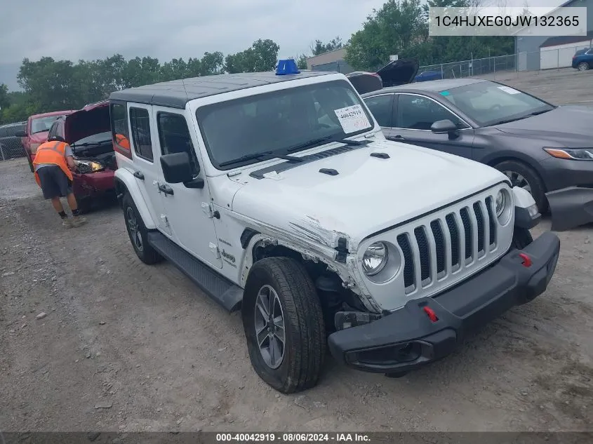 2018 Jeep Wrangler Unlimited Sahara 4X4 VIN: 1C4HJXEG0JW132365 Lot: 40042919