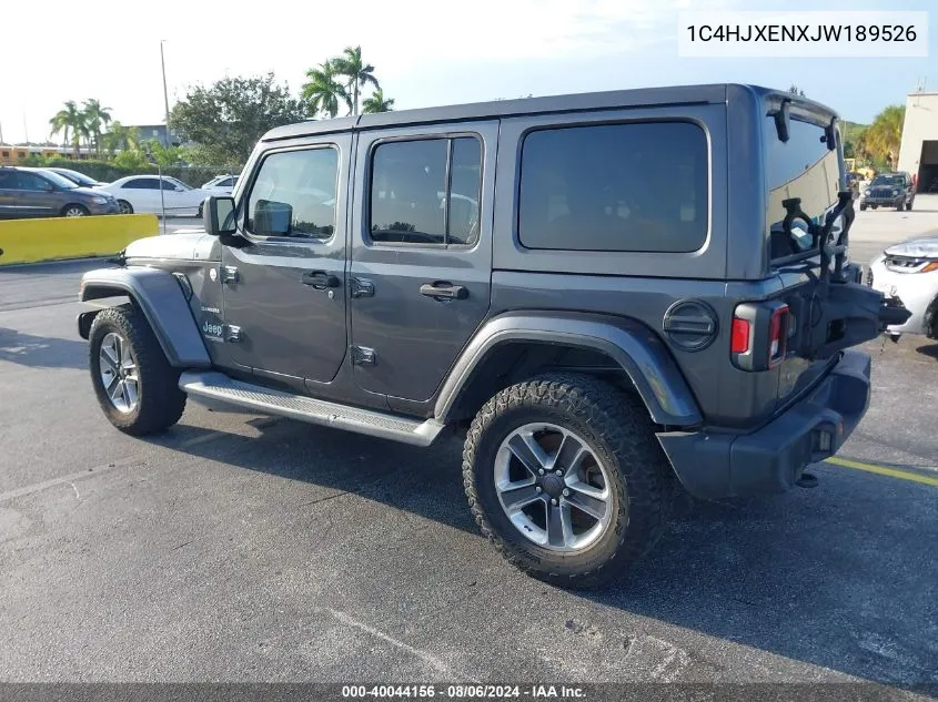 1C4HJXENXJW189526 2018 Jeep Wrangler Unlimited Sahara 4X4