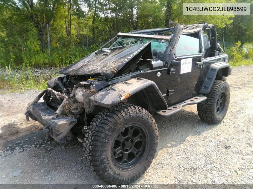 2018 Jeep Wrangler Jk Rubicon 4X4 VIN: 1C4BJWCG2JL898599 Lot: 40096406