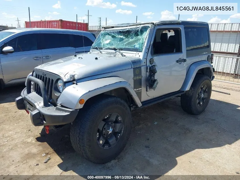 2018 Jeep Wrangler Jk Freedom Edition 4X4 VIN: 1C4GJWAG8JL845561 Lot: 40097996